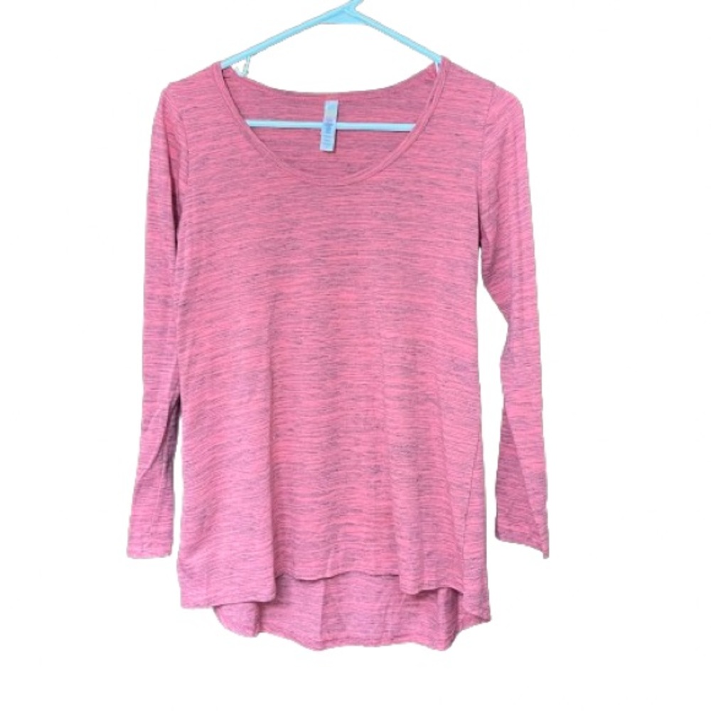 LuLaRoe Lynnae Pink Black Shirt Size Small